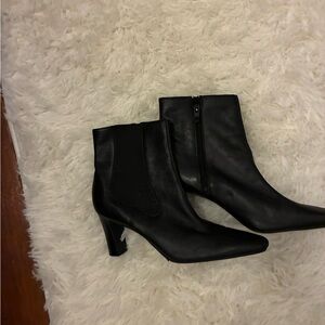 I predict your going to love these Black Leather Ankle Boots